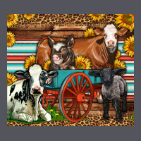Farm Animals On An Old Wagon Vintage Hoodie | Teevron