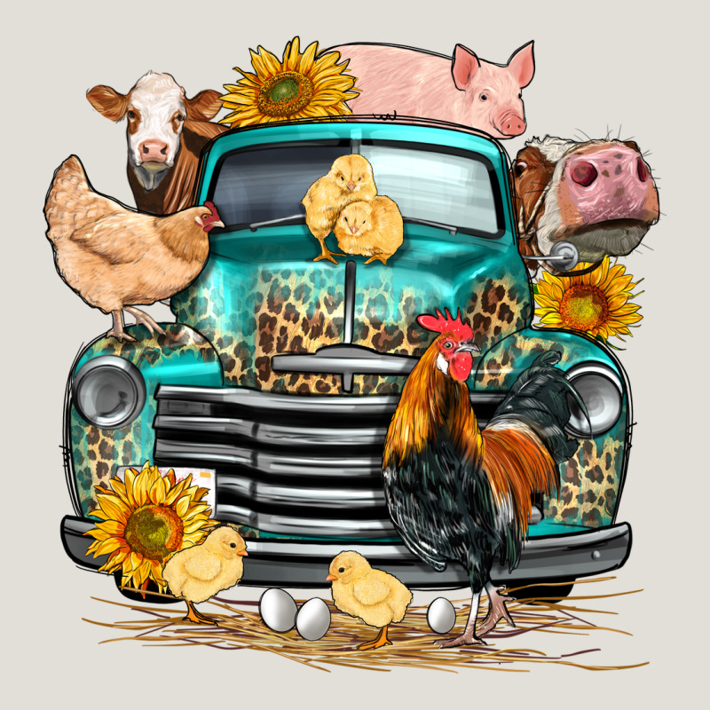 Farm Truck Farm Animals Heavy Core Tee by FaDigitalArtStudio | Teevron