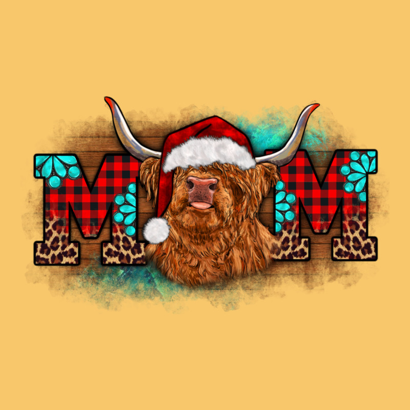 Christmas Mom Highland Cow Vintage Hoodie by BarkalooDesign | Teevron