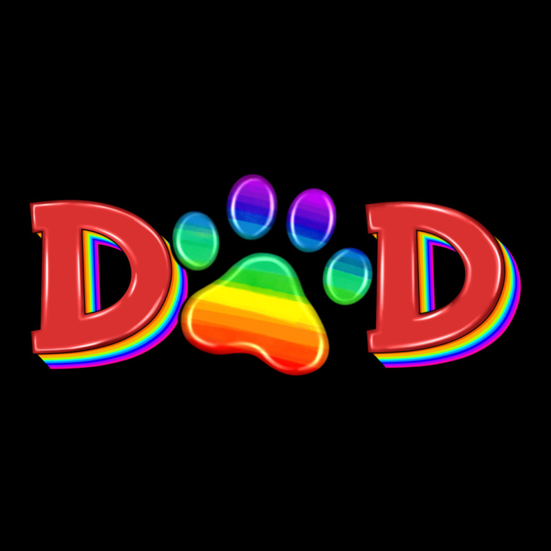 Lgbtq Dad And Paw Heavy Core Tee by HRA Design Shop | Teevron