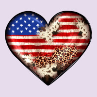 Western Usa Flag Heart Premium Hoodie | Teevron
