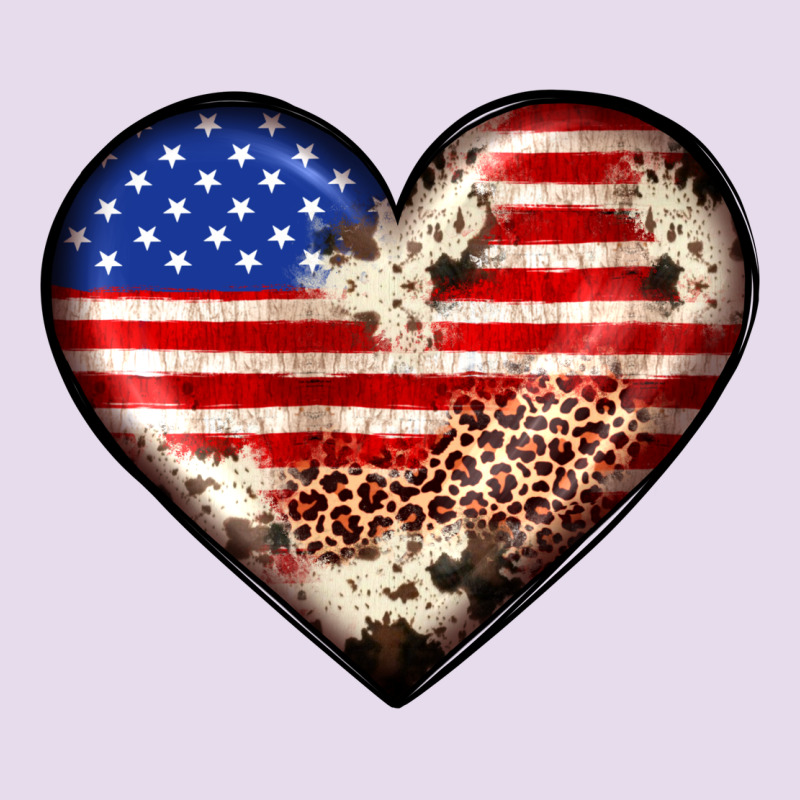 Western Usa Flag Heart Premium Hoodie by JahusDesignShop | Teevron