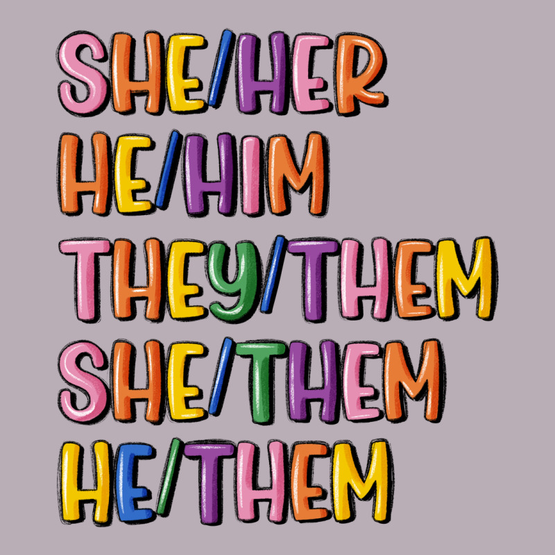 Lgbtq Pronouns Vintage Tee by MaliasSmallBusiness | Teevron