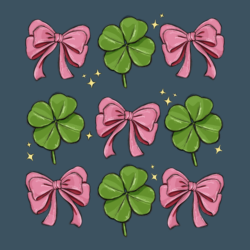 Coquette Bow Clover St. Patrick's Day Urban Heavy Tee by MaliasSmallBusiness | Teevron