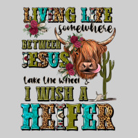 Living Life Somewhere Between Jesus Take The Wheel Premium Tee | Teevron