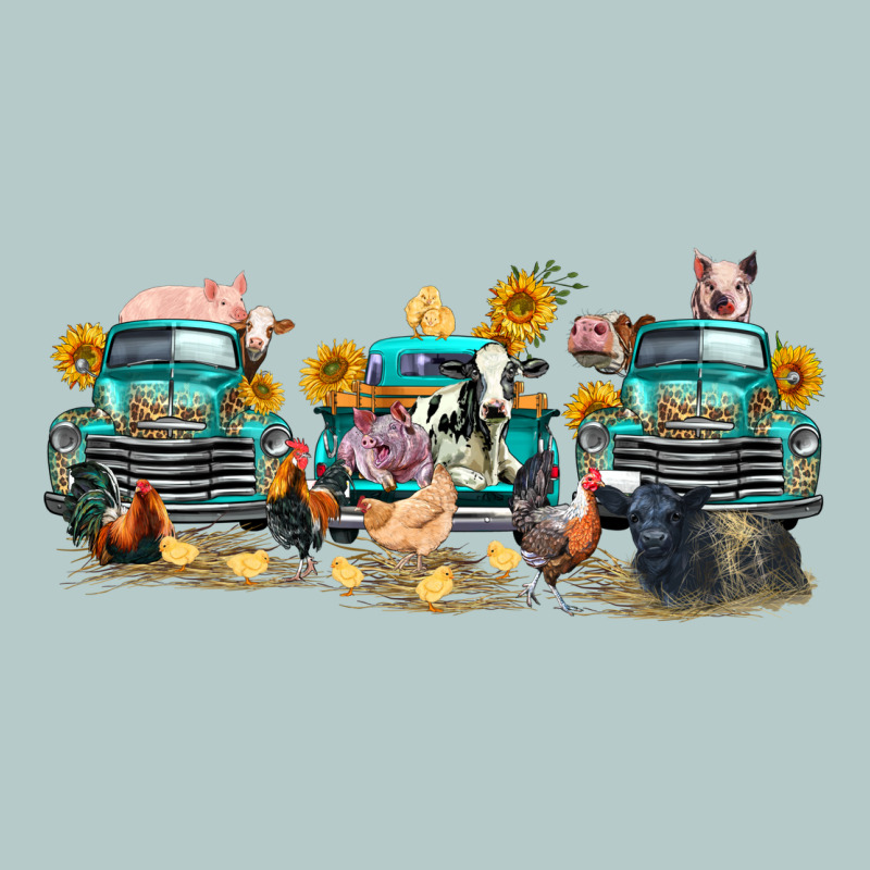 Western Farm Trucks Farm Animals Heavy Core Tee by FaDigitalArtStudio | Teevron