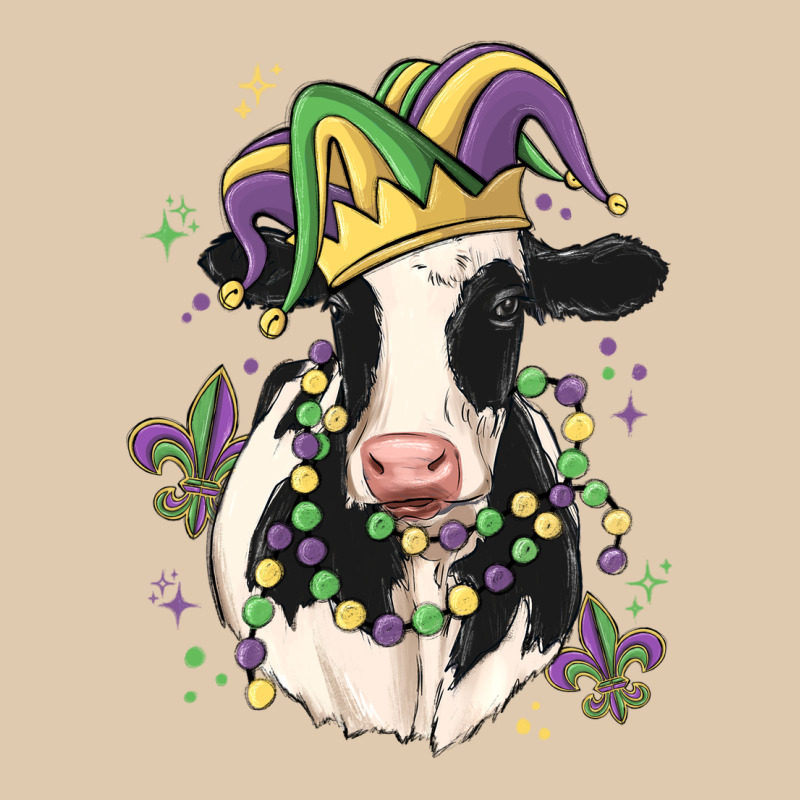 Mardi Gras Cow Heavyweight Sweatshirt by MaliasSmallBusiness | Teevron