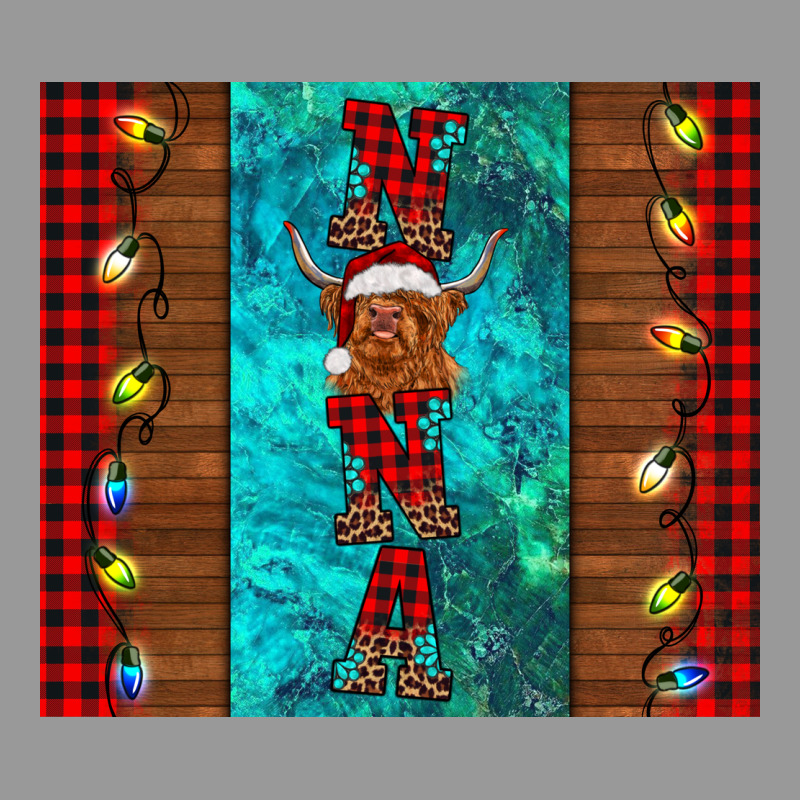 Nana Highland Cow Christmas Vintage Hoodie by BarkalooDesign | Teevron