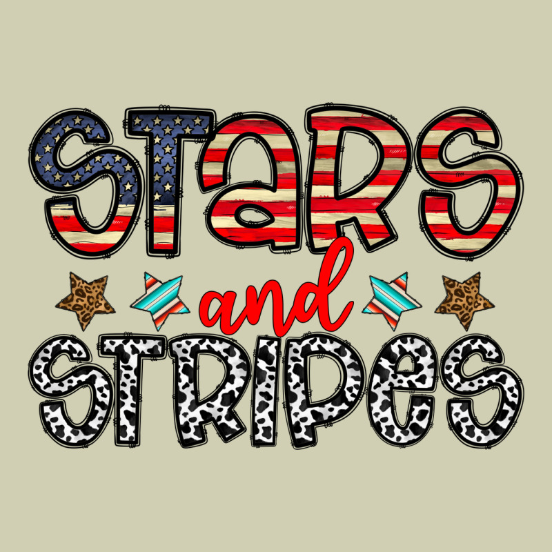 Stars And Stripes Heavy Core Tee by CowhideDigitalArt | Teevron