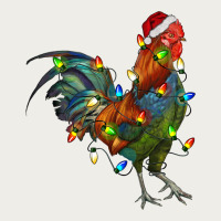 Christmas Lights Rooster Zipper Hoodie | Teevron