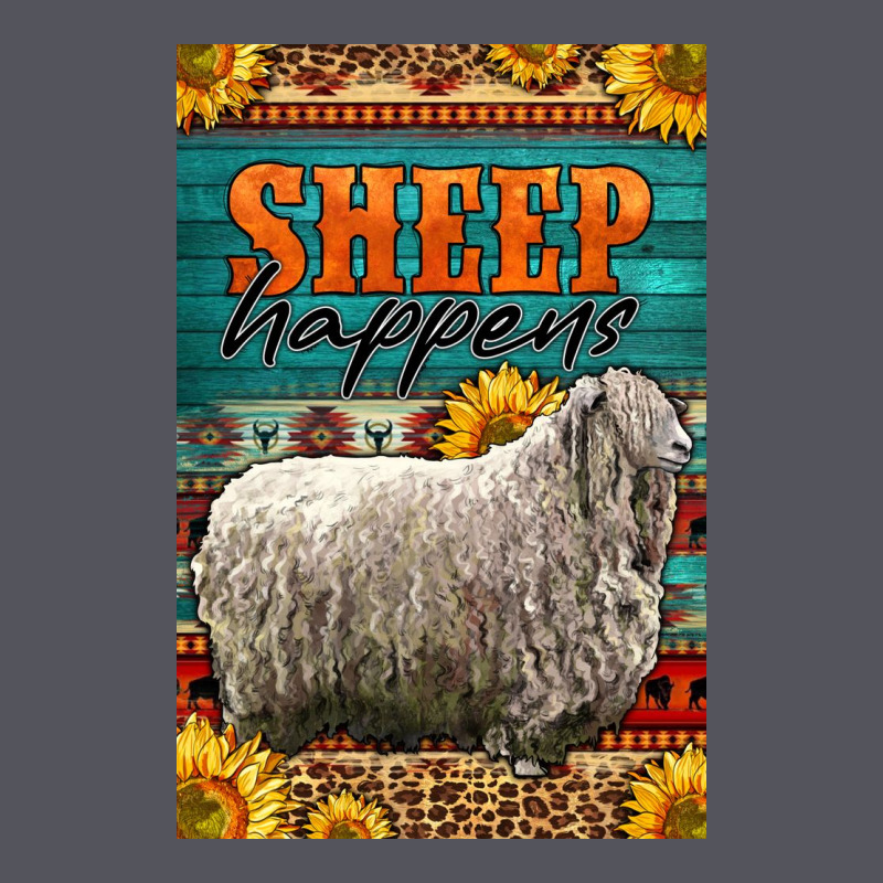 Western Sheep Happens Sunflowers Vintage Hoodie by LillyAllenDesigns | Teevron