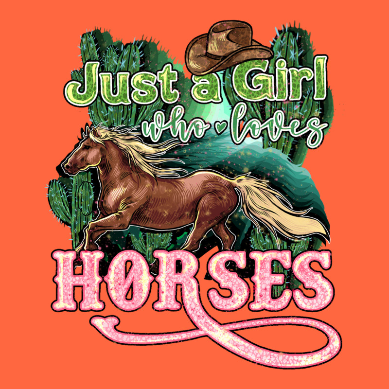 Just A Girl Who Loves Horses Premium Hoodie by HowdyJamesFarm | Teevron