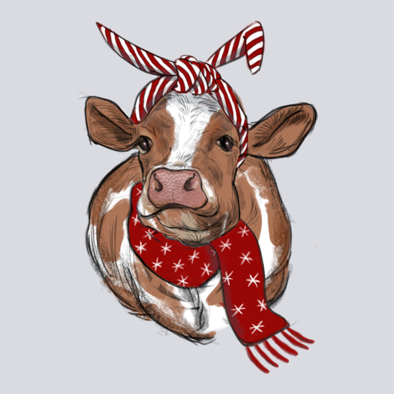 Christmas Heifer With Scarf Zipper Hoodie by RanaPortraitStore | Teevron