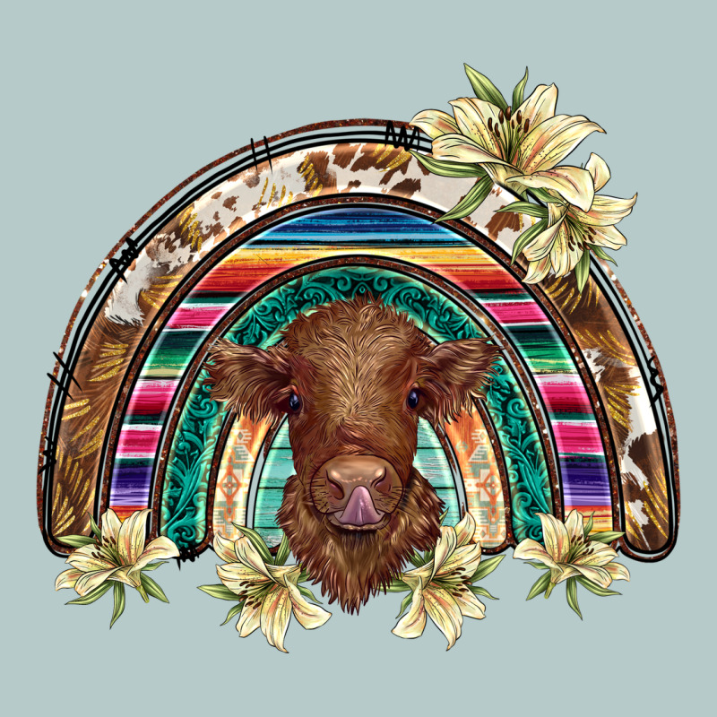 Scottish Calf Rainbow Heavy Core Tee by BarkalooDesign | Teevron