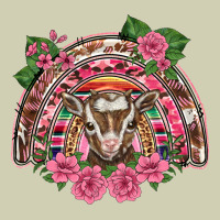 Pink Floral Baby Goat Rainbow Heavy Core Tee | Teevron