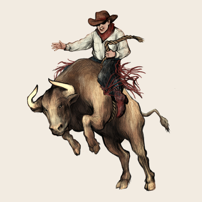 Cowboy Bull Rodeo Premium Sweatshirt by HowdyJamesFarm | Teevron