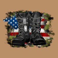 American Flag With Army Boots Vintage Hoodie | Teevron