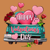 Happy Valentine's Day Turquoise Truck Heavyweight Hoodie | Teevron