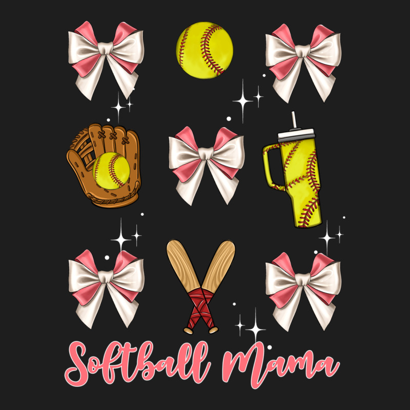 Softball Coquette Bow Classic Tee by JahusDesignShop | Teevron