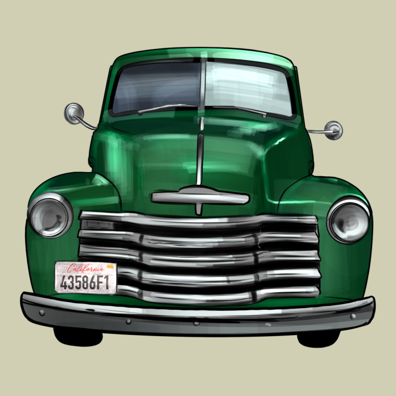 Western Green Truck Front View Heavy Core Tee by FaDigitalArtStudio | Teevron