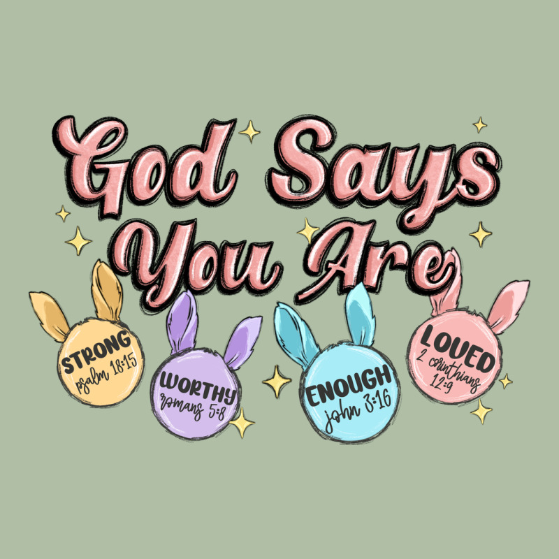 God Says You Are Easter Urban Heavy Tee by MaliasSmallBusiness | Teevron