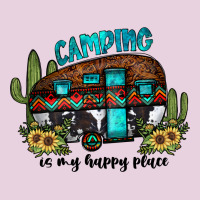 Camping Is My Happy Place2 Ladies Tee | Teevron
