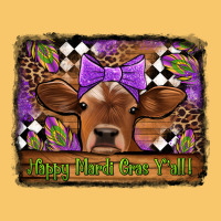 Happy Mardi Gras Y'all Cow Vintage Hoodie | Teevron