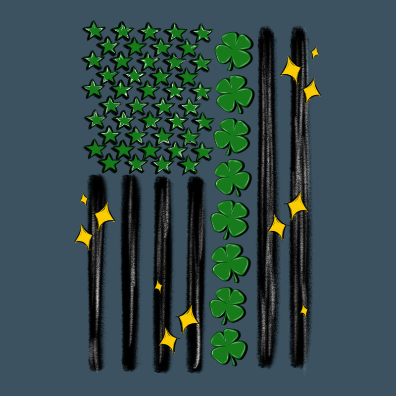 Shamrock Usa Flag Urban Heavy Tee by MaliasSmallBusiness | Teevron