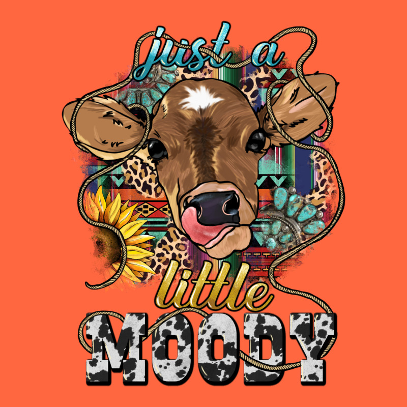 Just A Little Moody Baby Cow Premium Hoodie by HowdyJamesFarm | Teevron