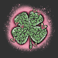 Leopard Shamrocks With Hearts Urban Heavy Tee | Teevron