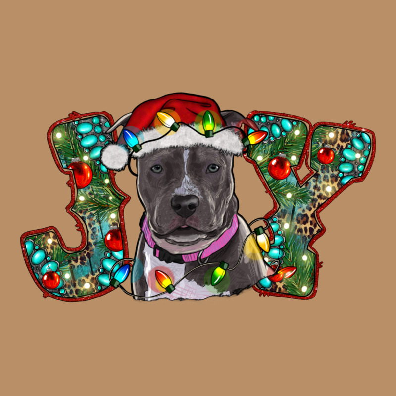 Christmas Pitbull Joy Vintage Hoodie by RanaPortraitStore | Teevron