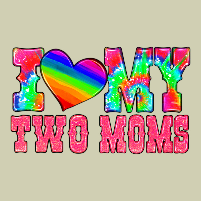 I Love My Two Moms Heavy Core Tee by HRA Design Shop | Teevron