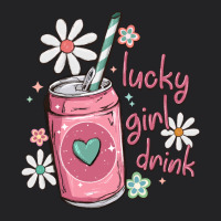 Lucky Girl Drink Vintage Tee | Teevron