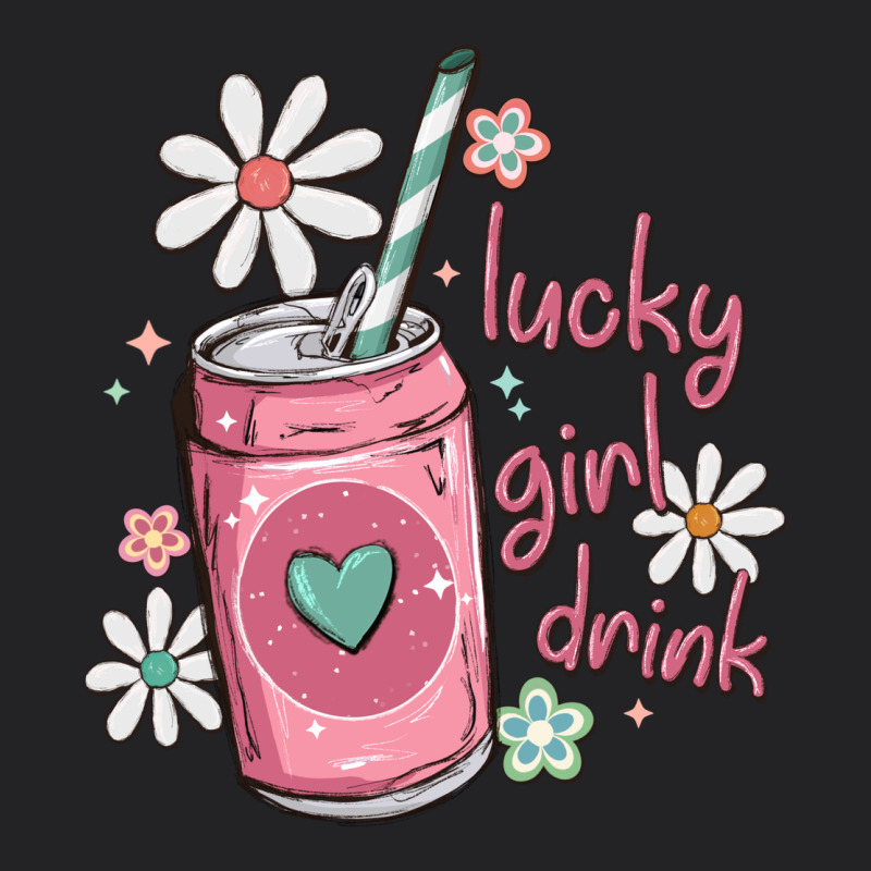 Lucky Girl Drink Vintage Tee by MaliasSmallBusiness | Teevron