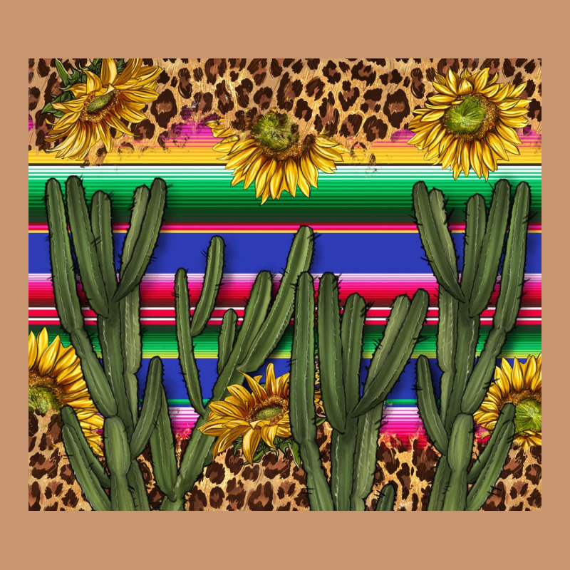 Western Desert With Leopard And Sunflowers Tumbler Tbs Heavyweight Hoodie by TumblerDesignByShophia | Teevron