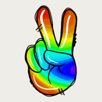Rainbow Peace Sign Zipper Hoodie | Teevron