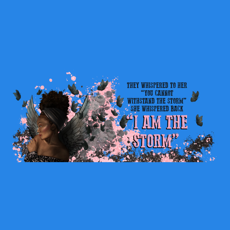 I Am The Storm With Girl And Butterflies Premium Hoodie by TumblerDesignByShophia | Teevron