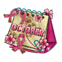 pink cancer ribbon and october calendar | Teevron