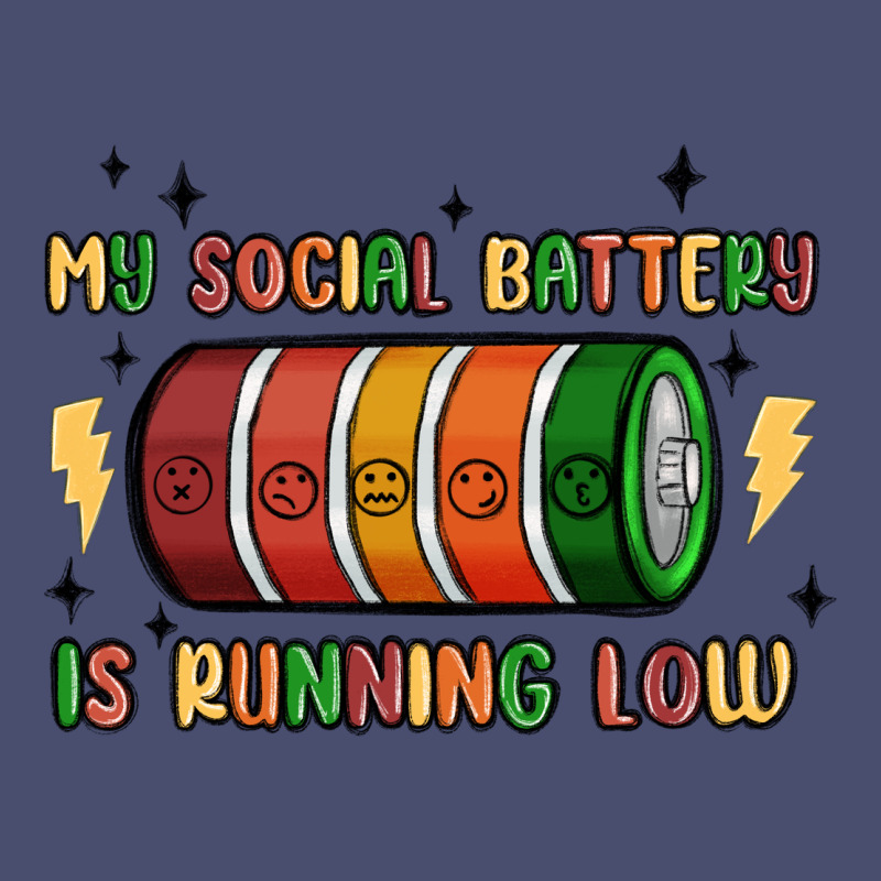 Social Battery Vintage Tee by MaliasSmallBusiness | Teevron