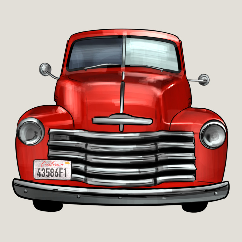 Western Red Truck Front View Heavy Core Tee by FaDigitalArtStudio | Teevron
