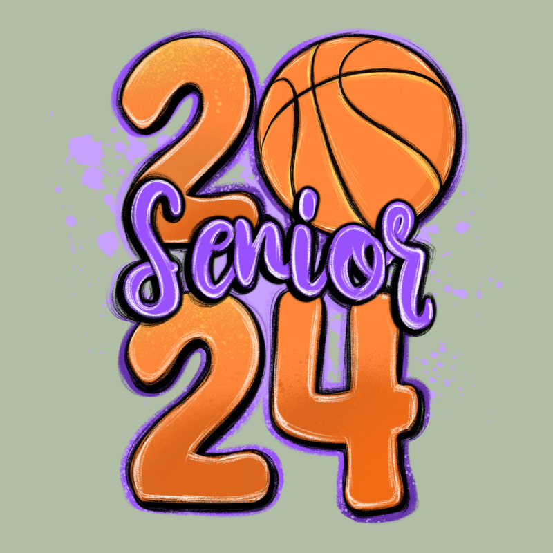 Senior 2024 Basketball Urban Heavy Tee by MaliasSmallBusiness | Teevron