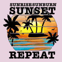 Sunrise Sunburn Sunset Repeat Ladies Tee | Teevron