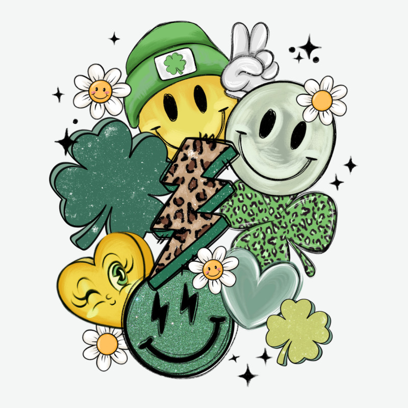 St Patricks Day Green Smile Urban Heavy Tee by MaliasSmallBusiness | Teevron