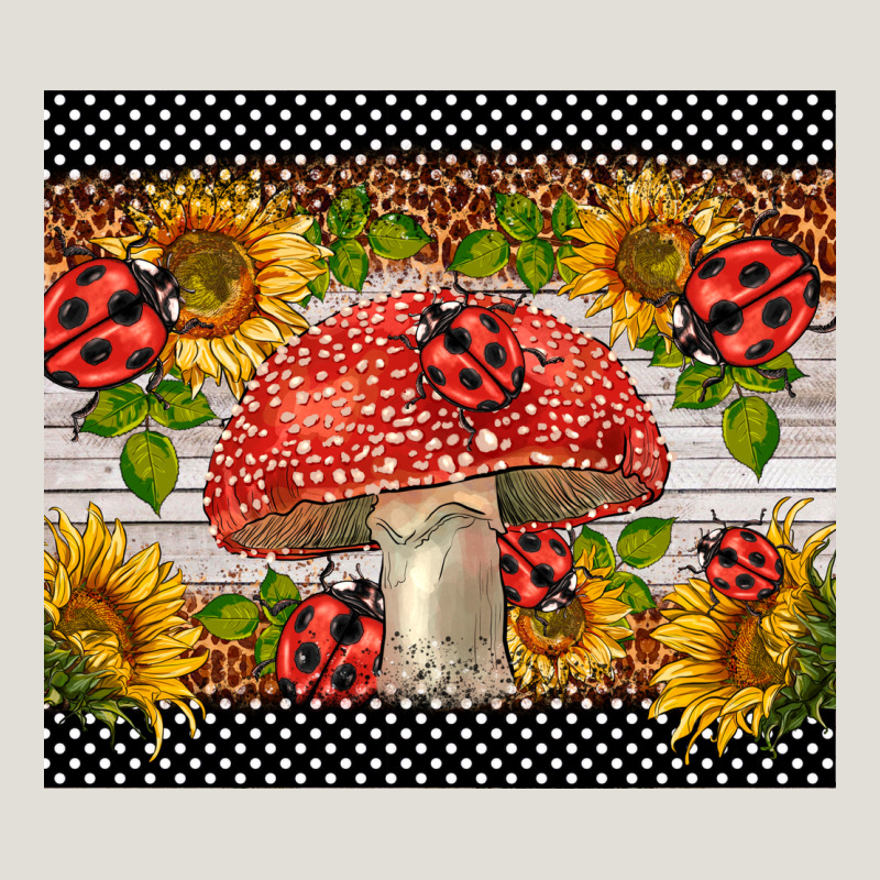 Ladybug Mushrooms Heavy Core Tee by BarkalooDesign | Teevron