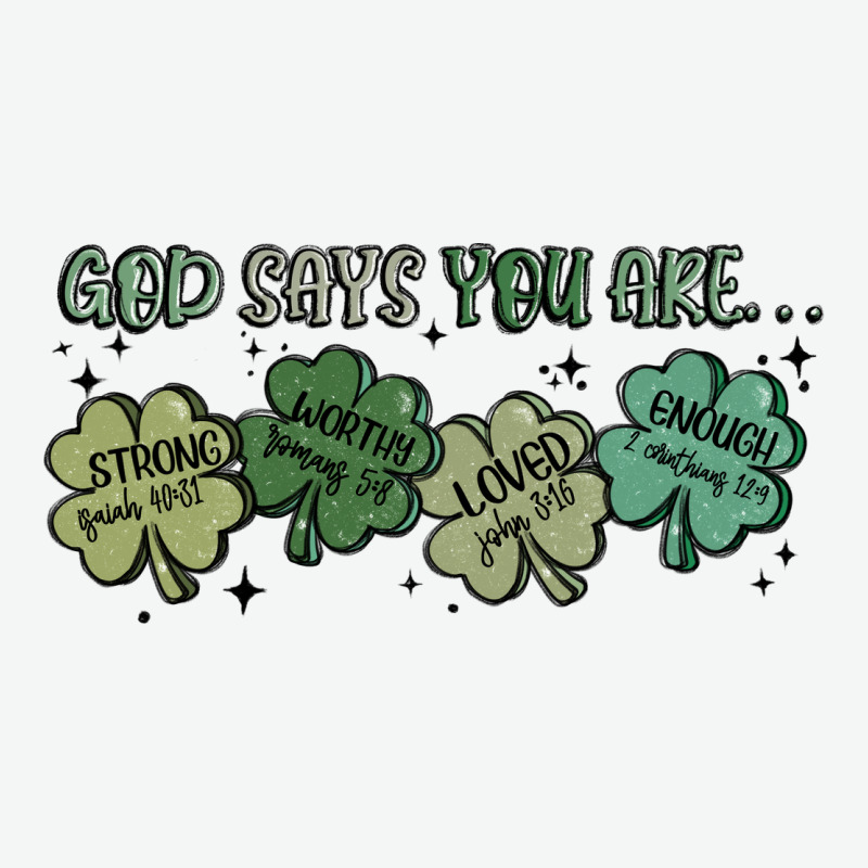 God Says I Am Patrick's Day Urban Heavy Tee by MaliasSmallBusiness | Teevron