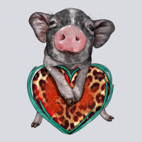 Baby Pig With Leopard Heart Zipper Hoodie | Teevron