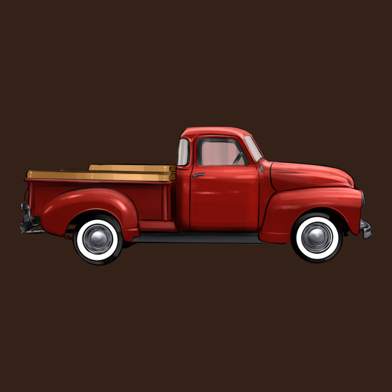 Western Red Truck Right Side View Heavy Core Tee by FaDigitalArtStudio | Teevron