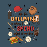 At The Ballpark Is Where I Spend Most Of My Day Urban Heavy Tee | Teevron