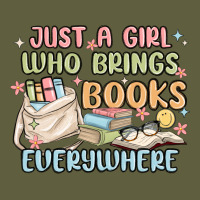 Just A Girl Who Brings Books Everywhere Vintage Tee | Teevron