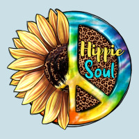 Hippie Soul With Sunflower And Leopard Background Ladies Tee | Teevron